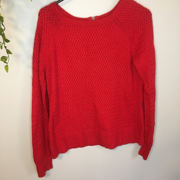 American Eagle Outfitters Sweaters - American Eagle Red Long Sleeve Sweater, Large
